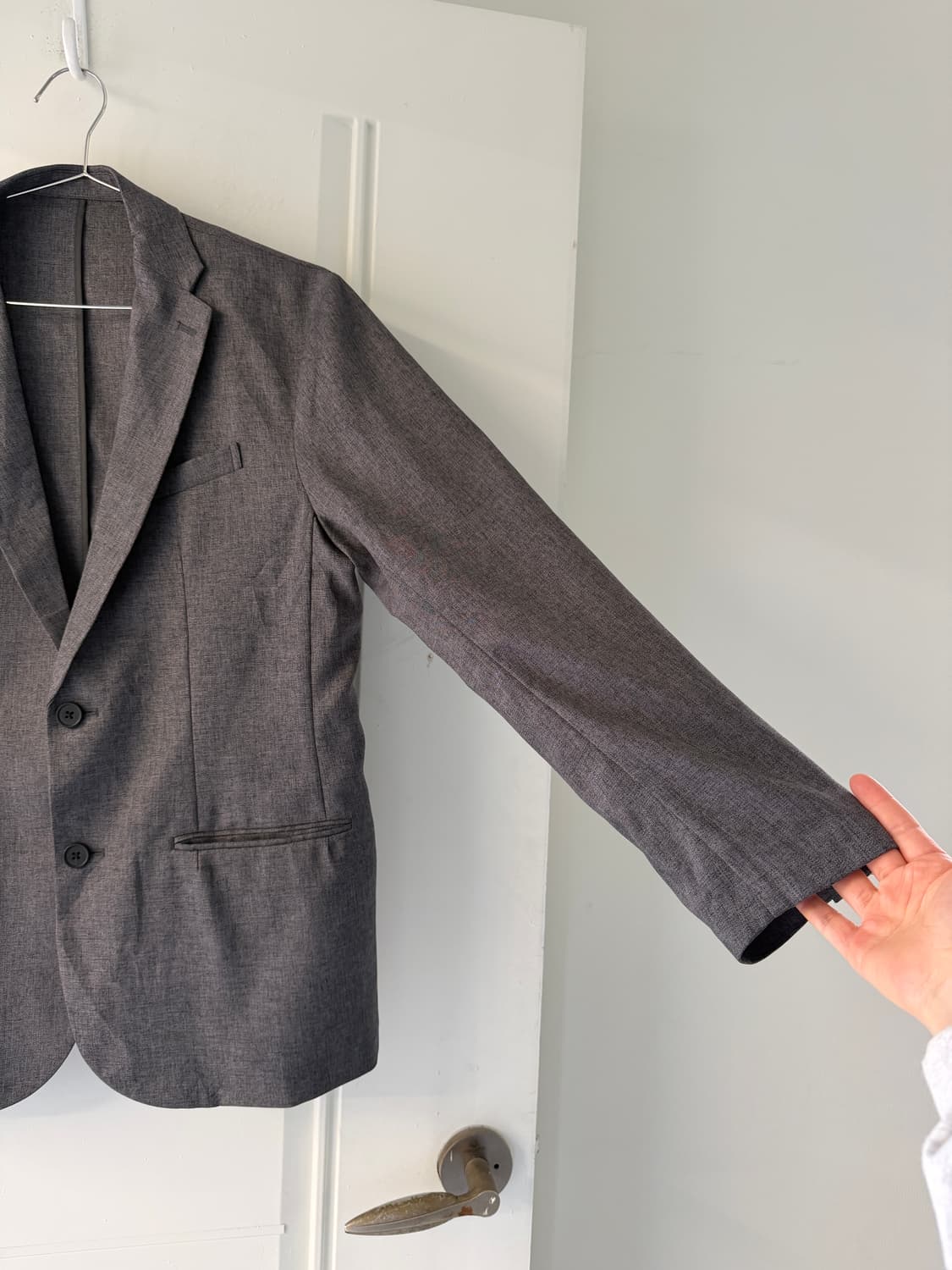 일본빈티지 그레이 간절기 블레이저 상품이미지6