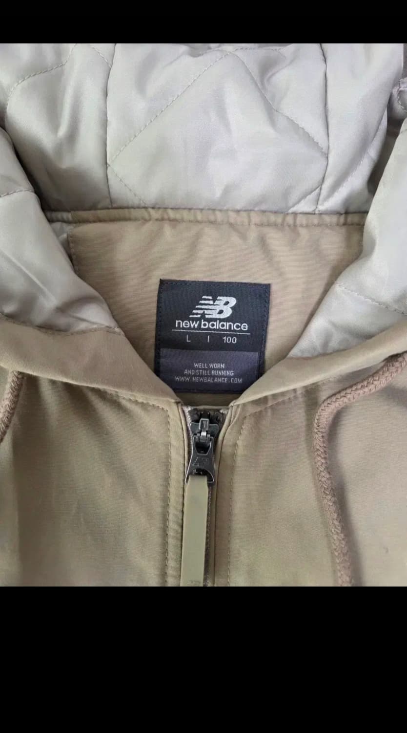뉴발란스 후드 패딩자켓 브라운 L 100 상품이미지8