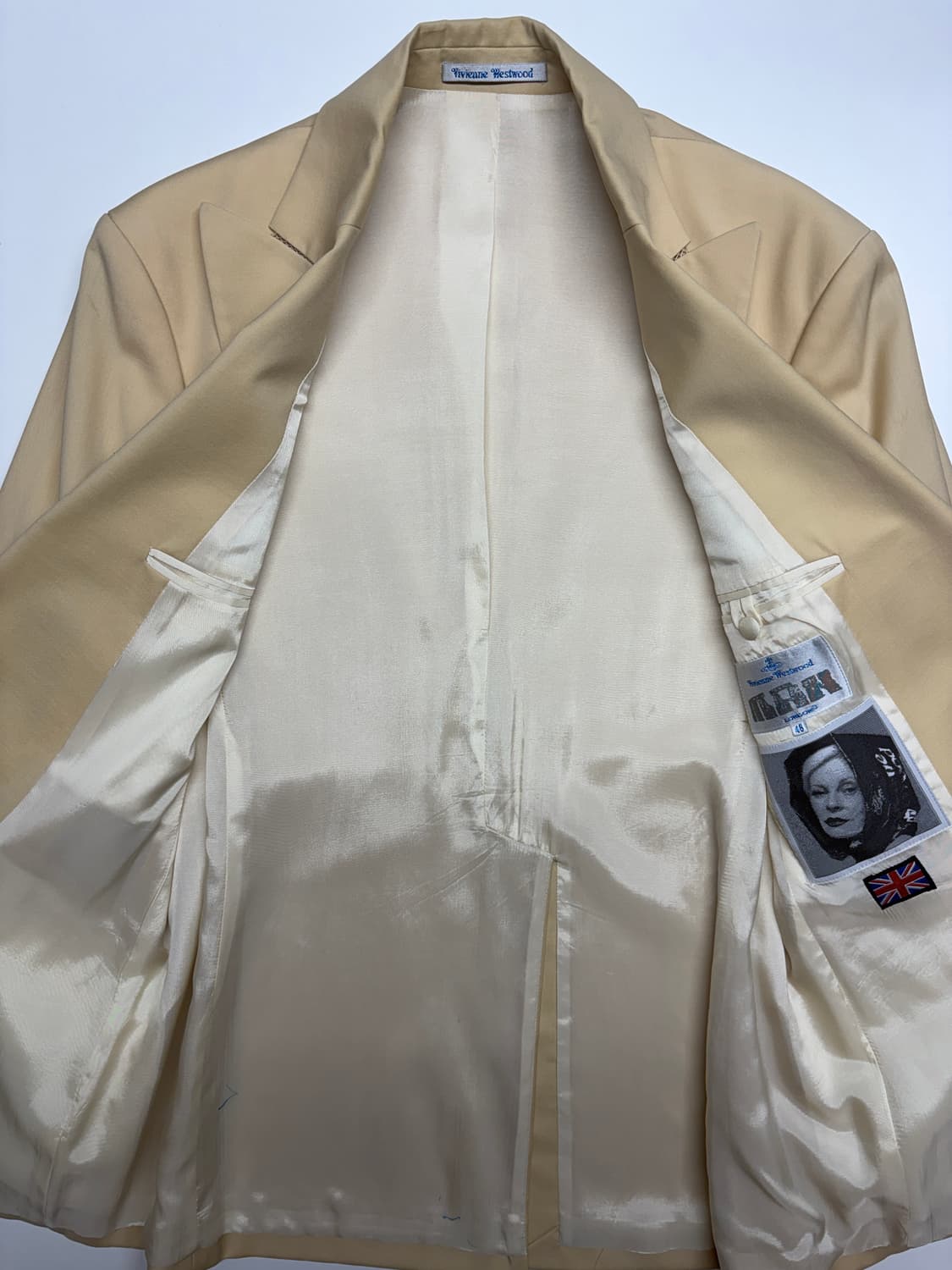 90's 비비안 웨스트우드 맨 런던 포토패치 수트/상의 상품이미지3