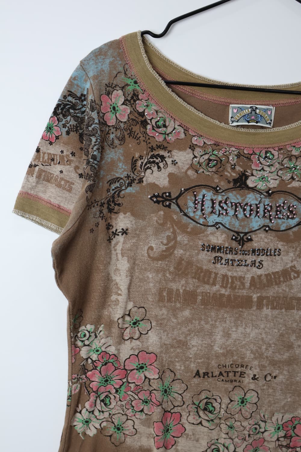 Vanilla Sugar Brown Y2K Grunge Tee 상품이미지7