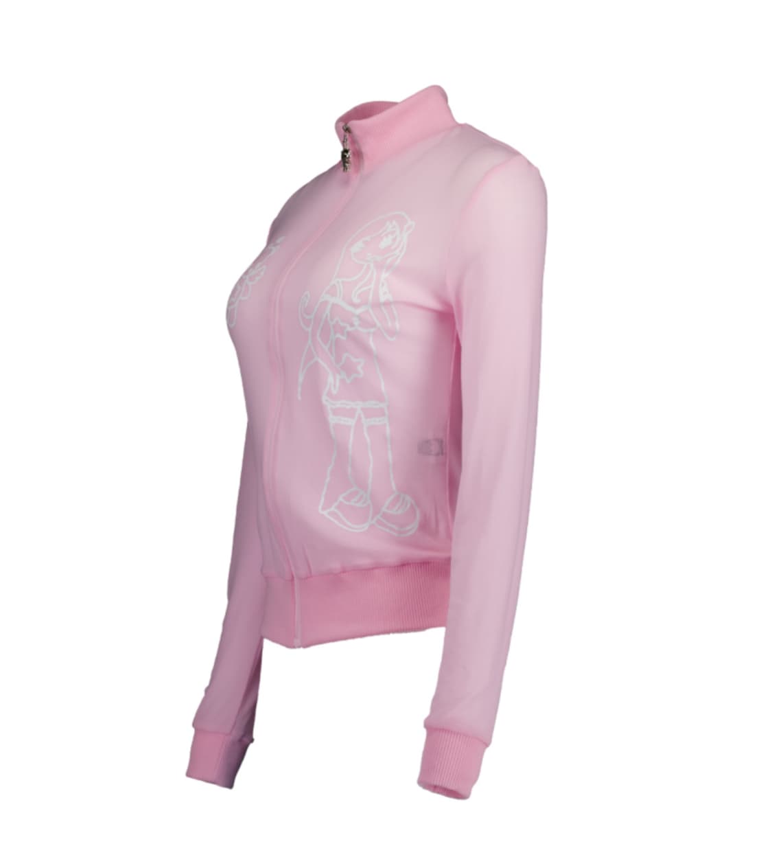SHAGGY MESH ZIP-UP (PINK) 상품이미지2