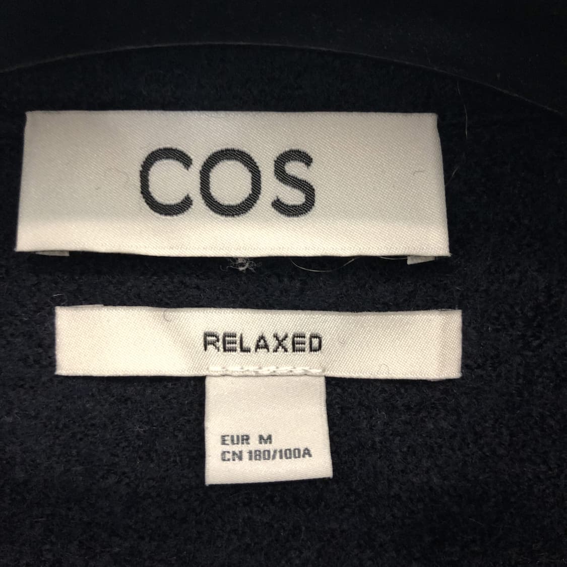 COS 코스 집업 폴로 니트카라티 M 릴렉시드  상품이미지5