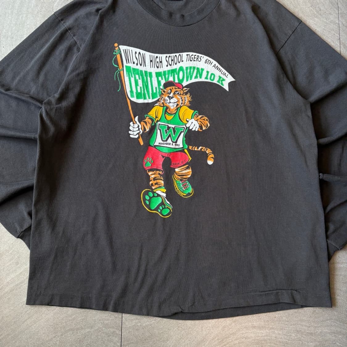 92년 미국 생산 빈티지 블랙 롱슬리브 긴팔티 상품이미지4