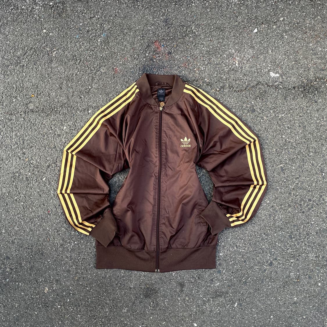 00s 아디다스 대대장 두쫀쿠 브라운 바람막이 올드스쿨 트랙자켓 L 상품이미지4