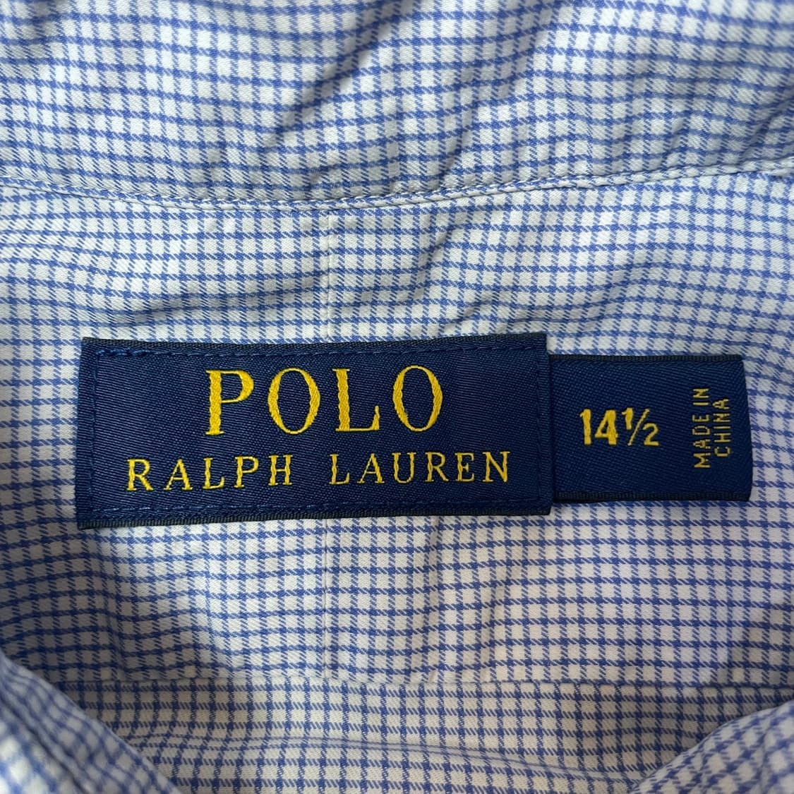 폴로 랄프로렌 블루 깅엄체크 긴팔 셔츠 상품이미지5