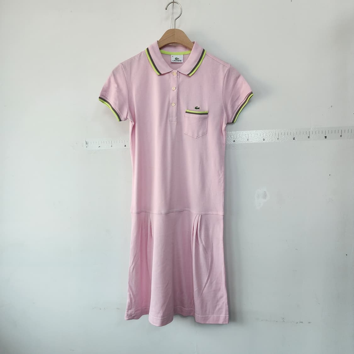 라코스테 핑크 반팔 원피스 상품이미지1