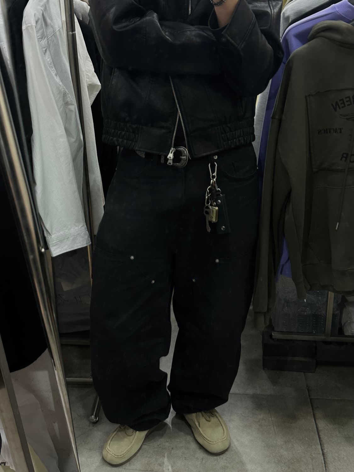 Suede western belt - 스웨이드 웨스턴 벨트 BL 상품이미지8
