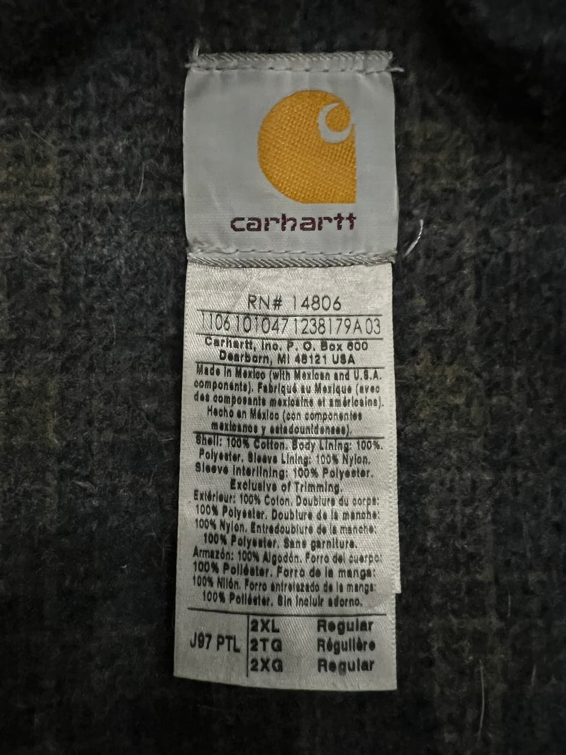 (2XL) 칼하트 디트로이트 자켓 J97 PTL 패트롤 상품이미지4