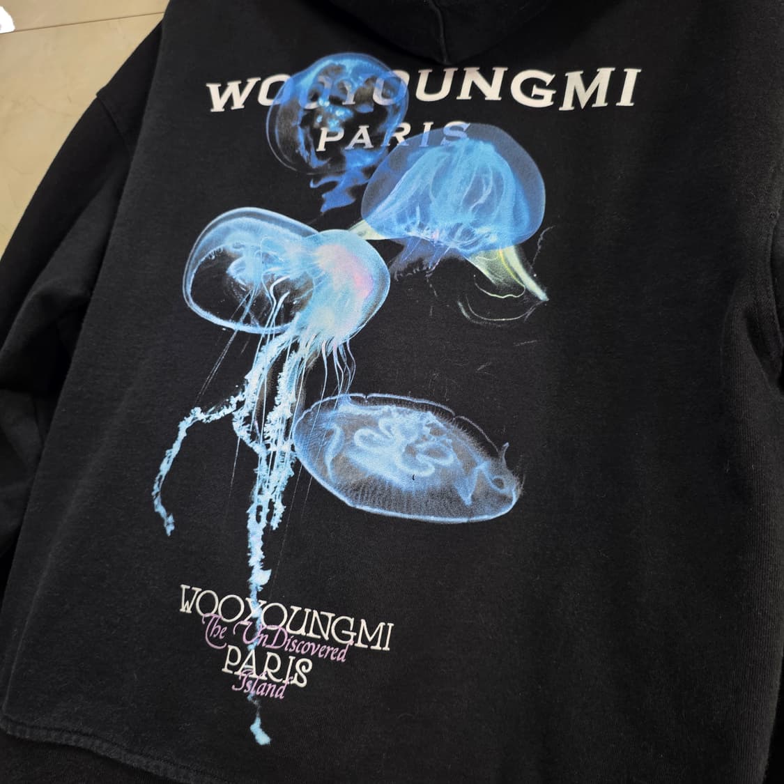 {클로젯}[46]우영미 젤리피쉬 프린팅 백로고 후드티 상품이미지3