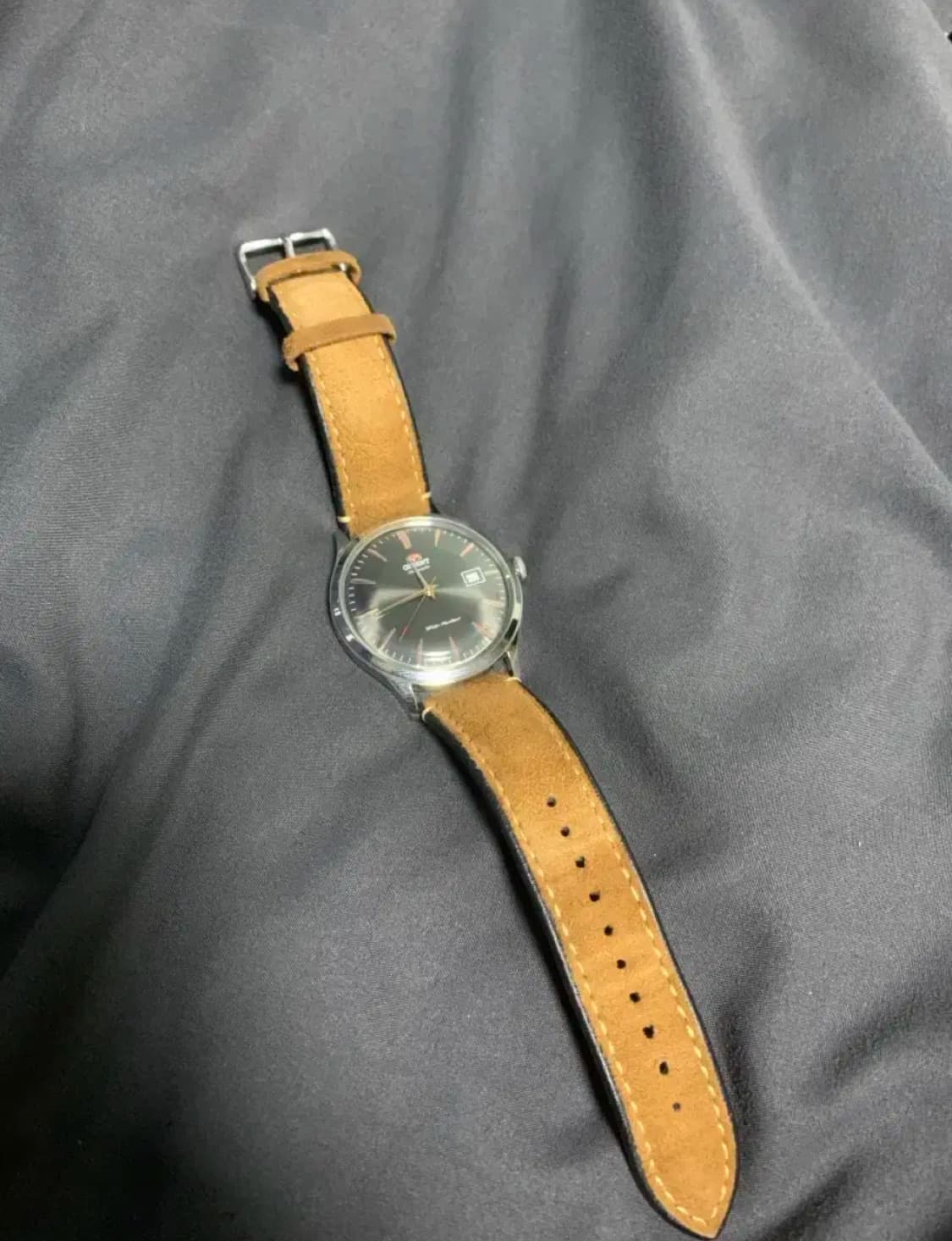 오리엔트 밤비노 4 스웨이드 가죽 시계 상품이미지4