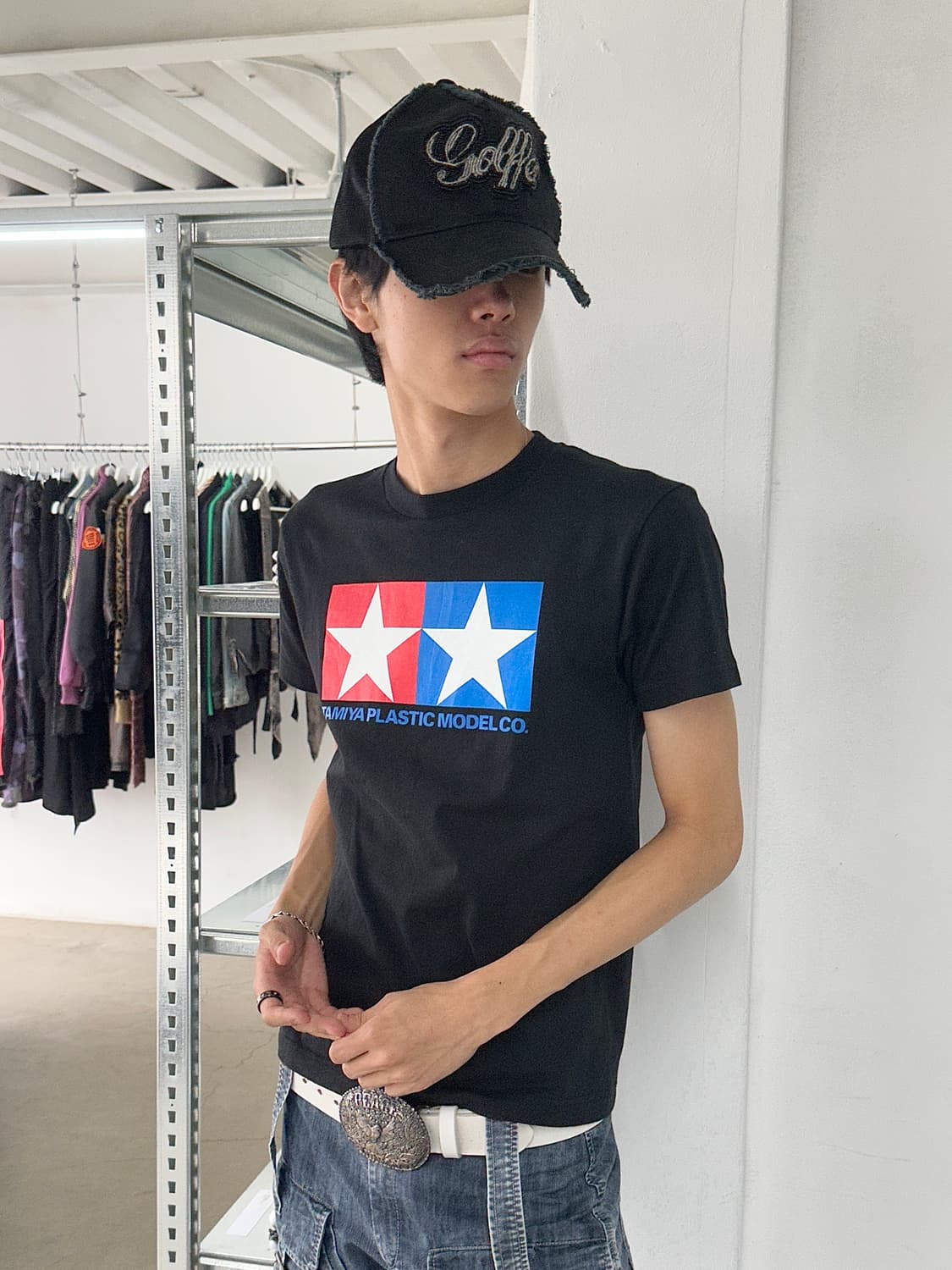 요시노리 코타케 디스트레스드 비즈 캡 상품이미지3