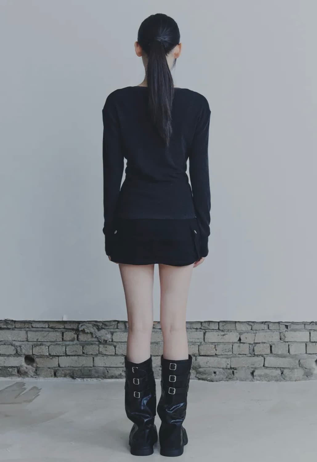 [새제품] 페인오어플레져 시크릿 투웨이 가디건 블랙 상품이미지3