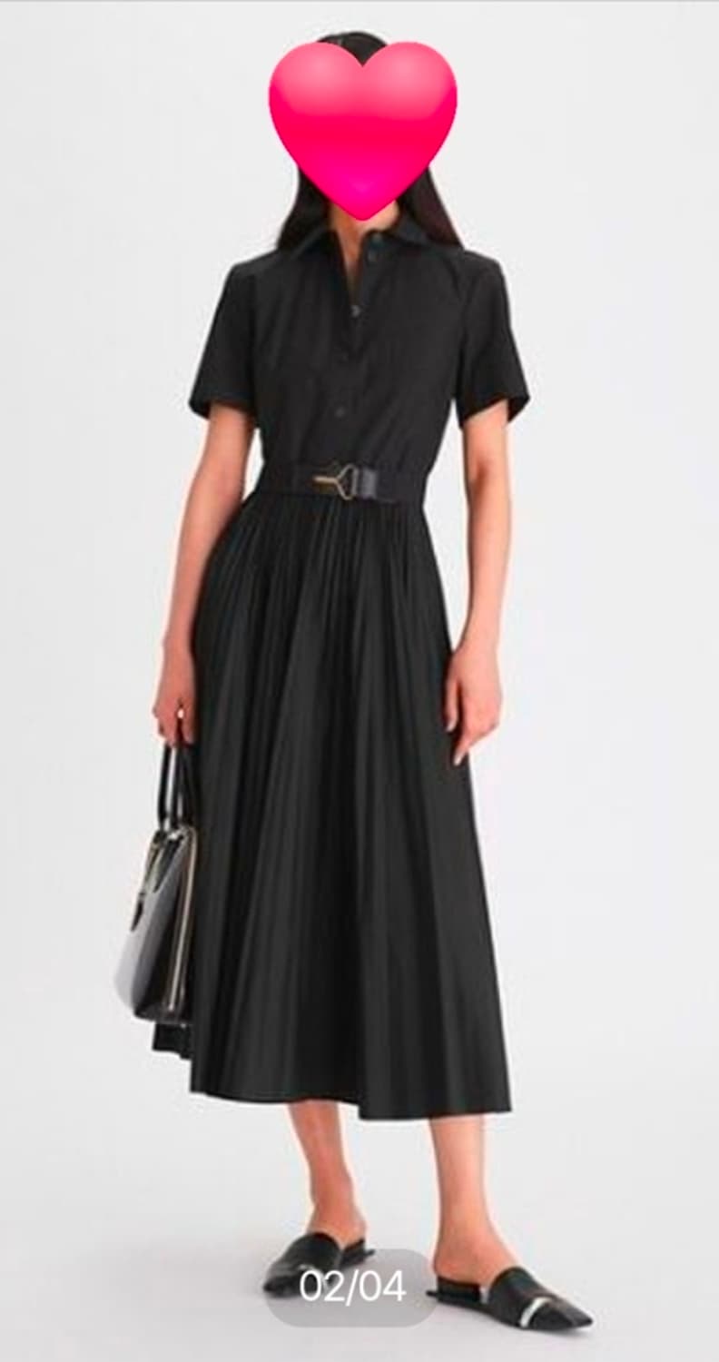 토리버치 여성드레스 S 포플린 플리츠 셔츠드레스 롱원피스 WM32 상품이미지6