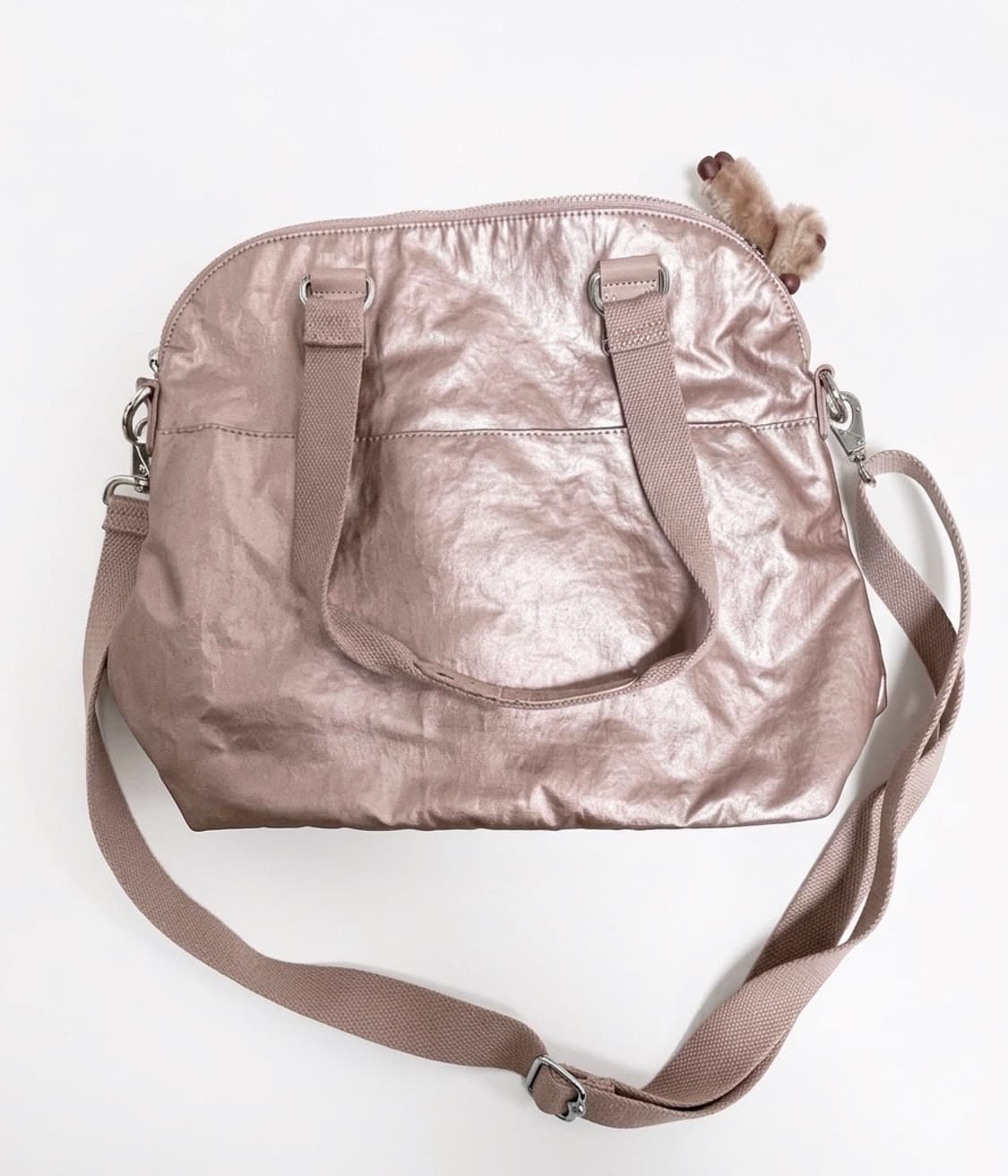 kipling 키플링 빈티지 토트백 크로스백 베이비핑크 보부상백 상품이미지2