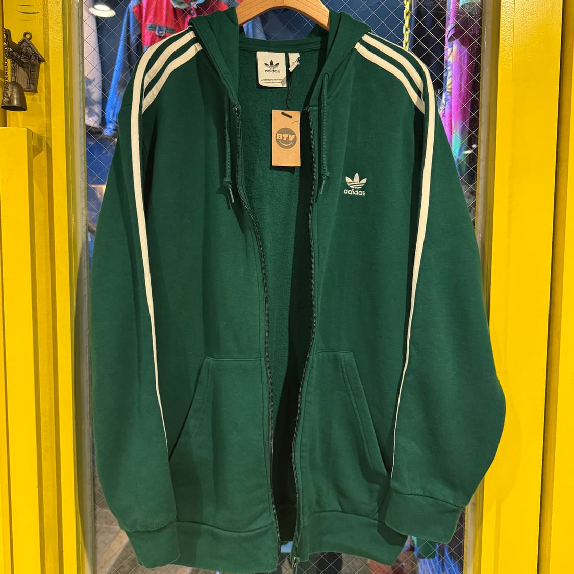 adidas 아디다스 삼선 기모 집업 후드티 상품이미지7