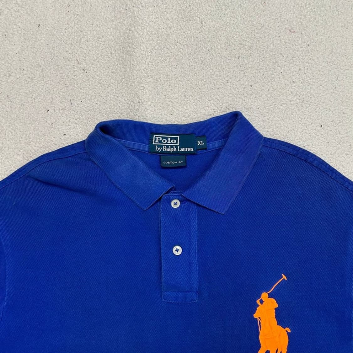 POLO RALPH LAUREN 빅포니 반팔 카라티 블루  XL 상품이미지5