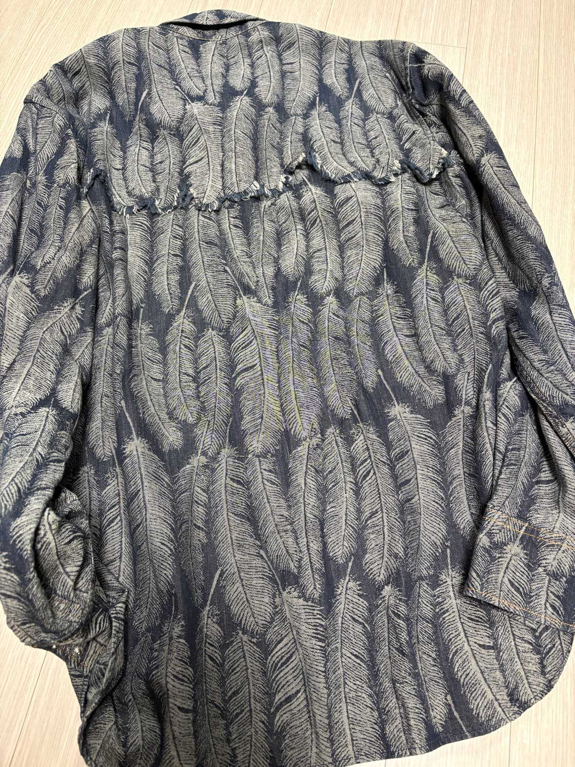 캐피탈 5온즈 맥파이 데님 허스키 웨스턴 셔츠 다크 인디고 4사이즈 상품이미지3