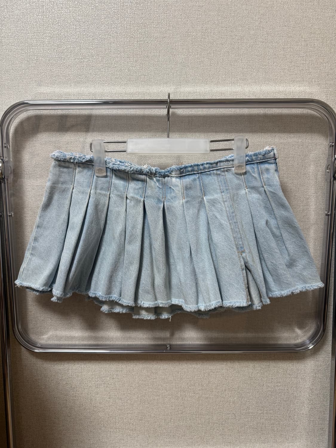 Zara 자라 플리츠 미니 청치마 (인플루언서 젬마님 착용) 상품이미지4