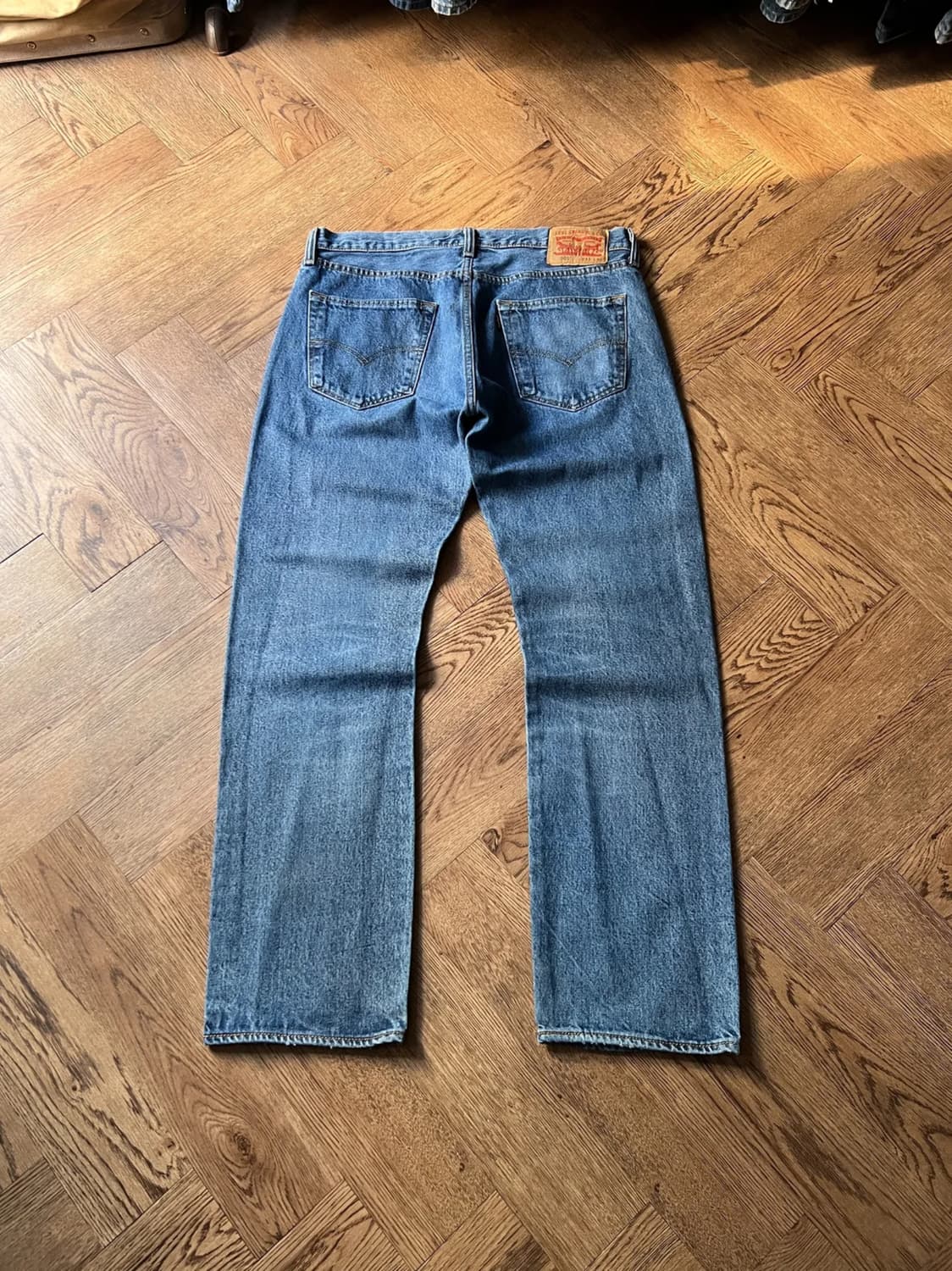 [33]리바이스 501 미디엄블루 데님 팬츠 상품이미지1