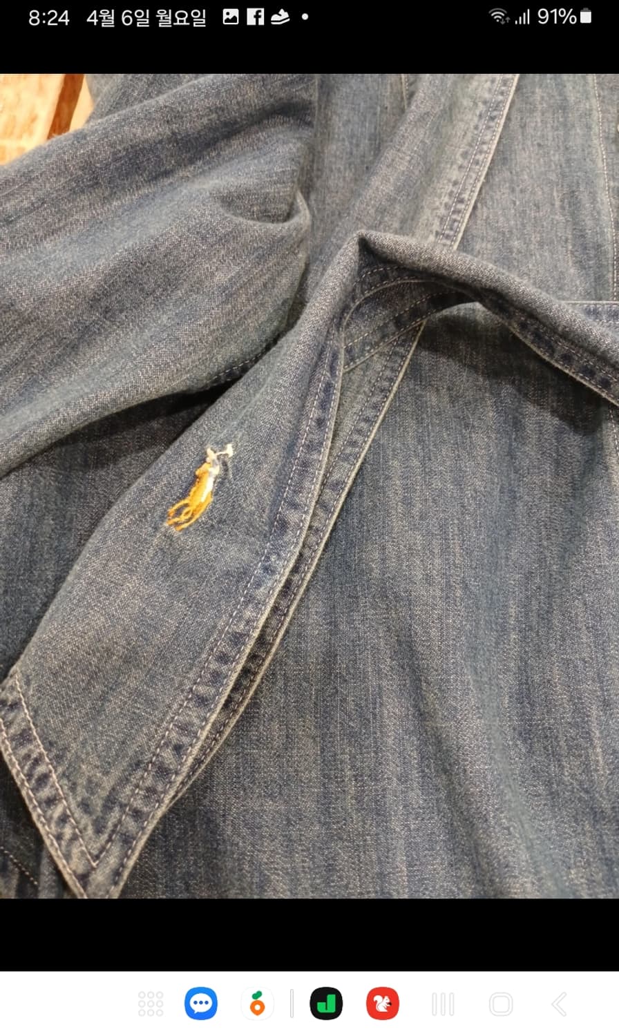 랄프로렌 리본타이 청 데님 자켓 상품이미지7