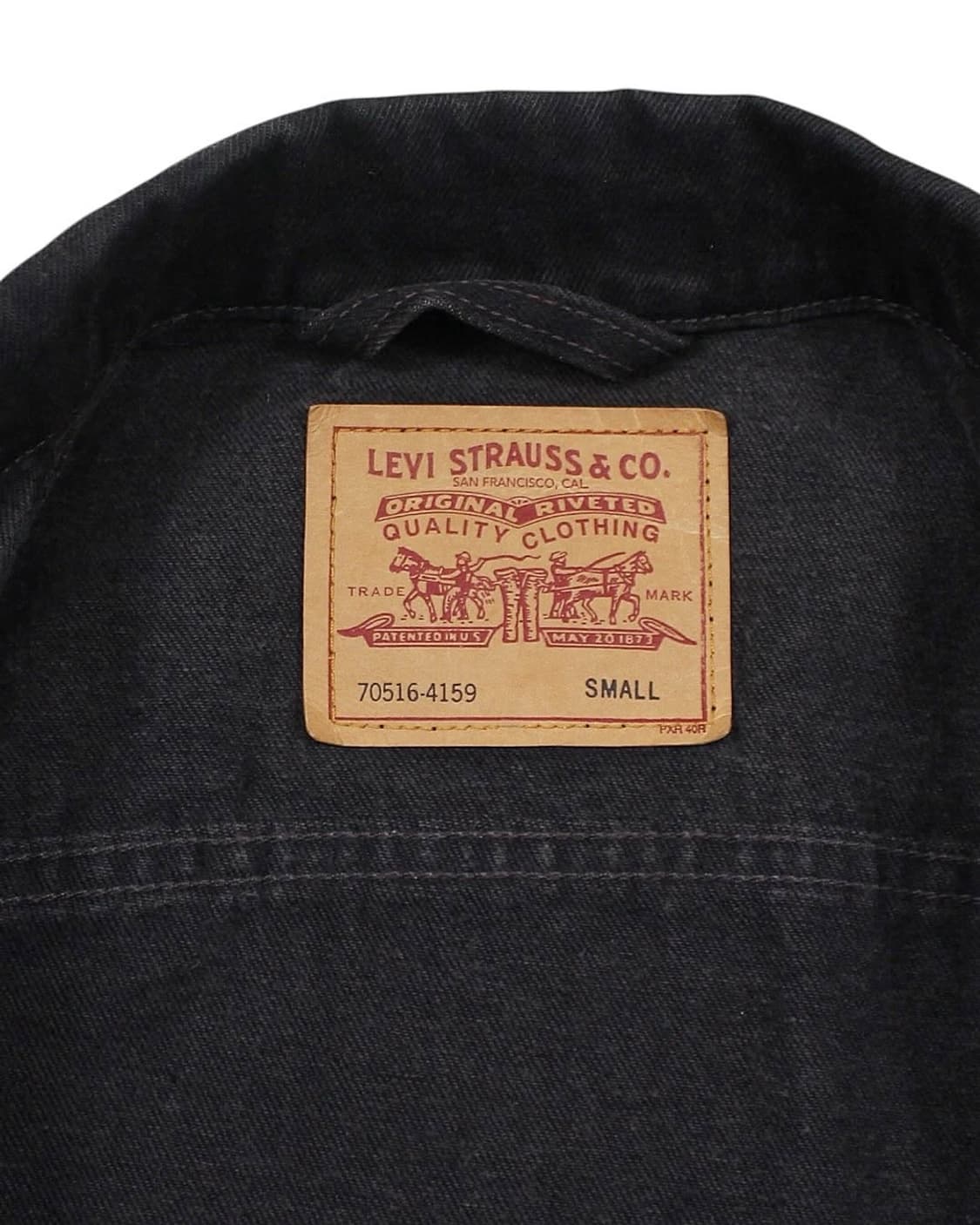 1997 USA 리바이스 70516-4159 블랙 데님 자켓 빈티지 미제 상품이미지5