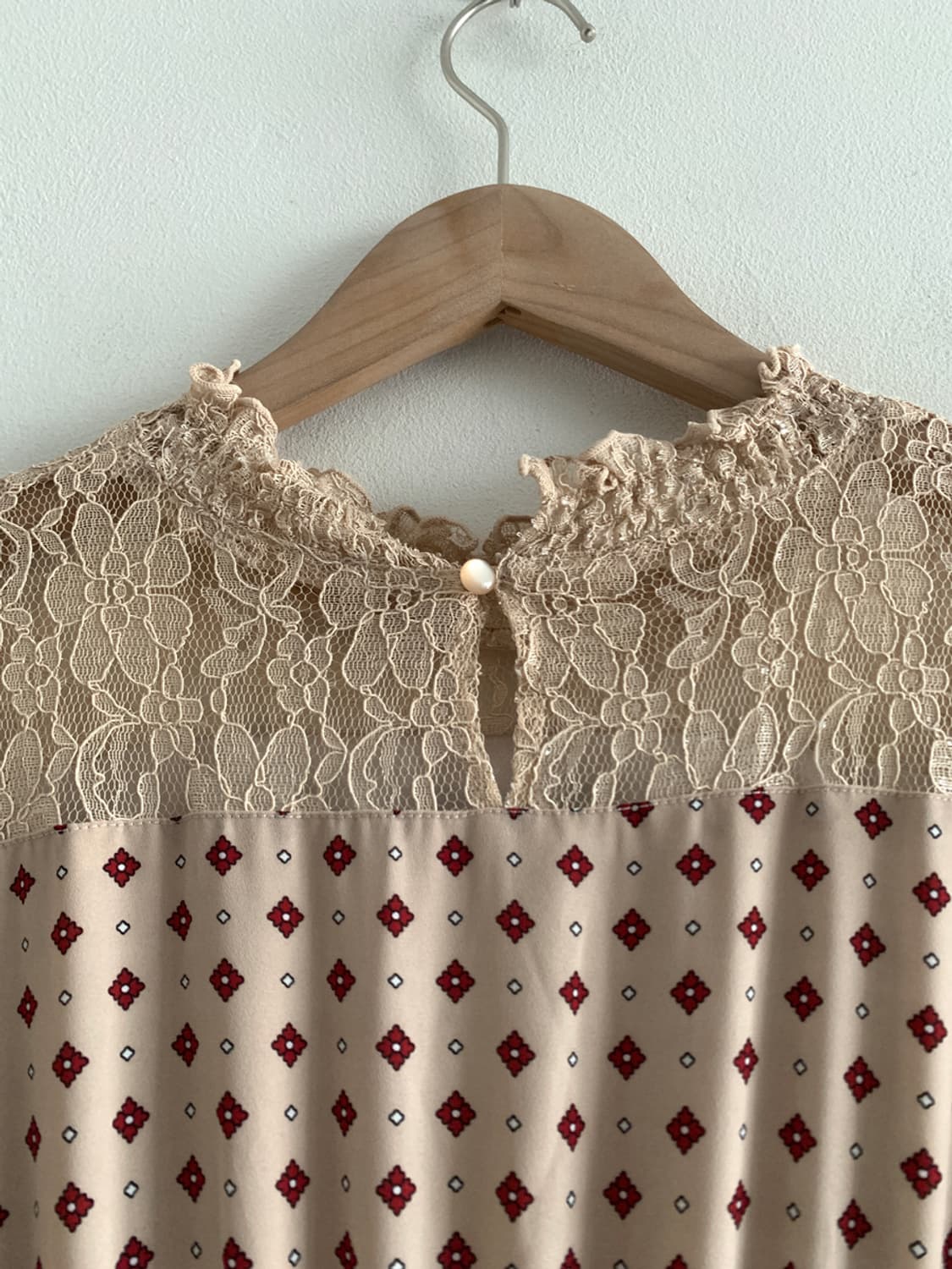 Lace Collar Highneck Vintage Dress 상품이미지8