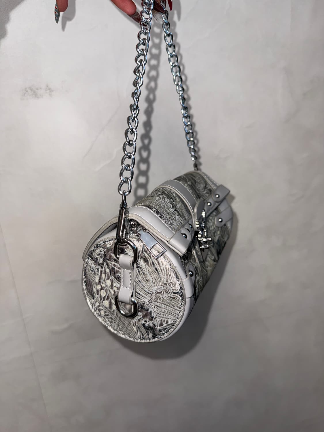 Silver gray oriental mini chain 숄더백 상품이미지3