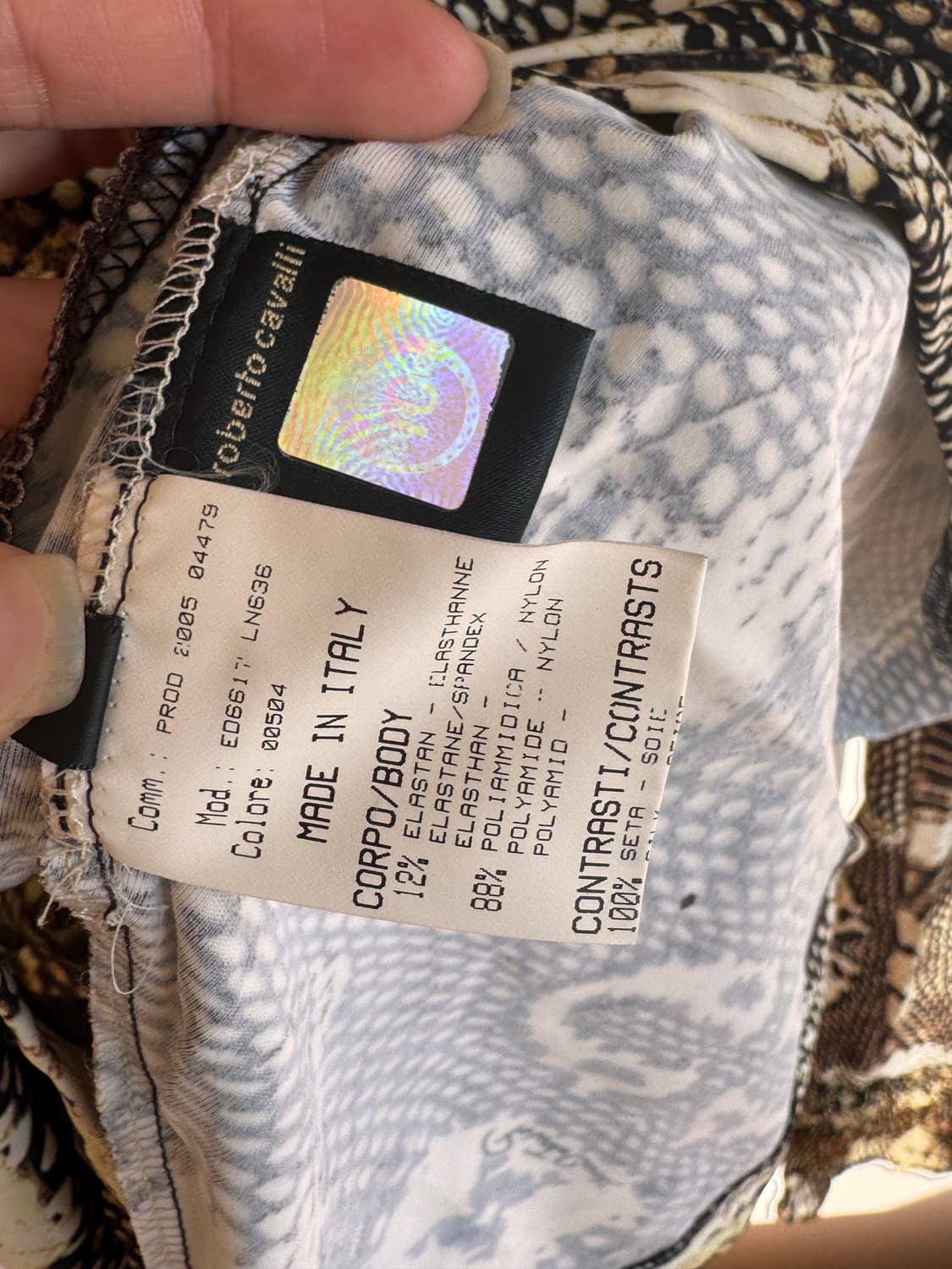 로베르토 까발리 파이톤 프린트 탑 상품이미지4