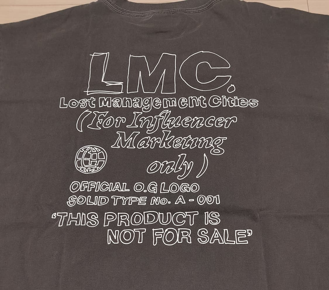 💥(새상품) LMC 피그먼트 다잉 챠콜 (XL)  
 상품이미지7