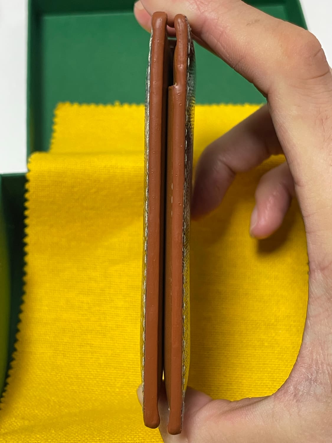 (정품) 고야드 생마르크 카드 홀더 블랙 탄 상품이미지5