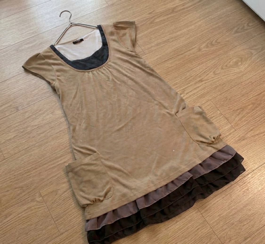 Maple 재패니즈 빈티지 일본 빈티지 모리걸 레이어드 원피스 상품이미지1