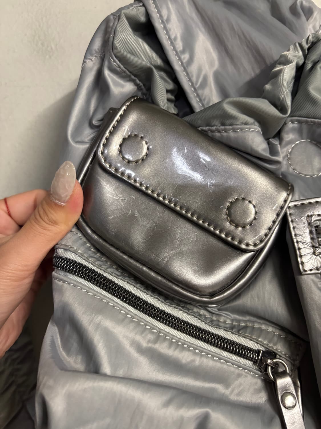 DIESEL pocket backpack gray  상품이미지9
