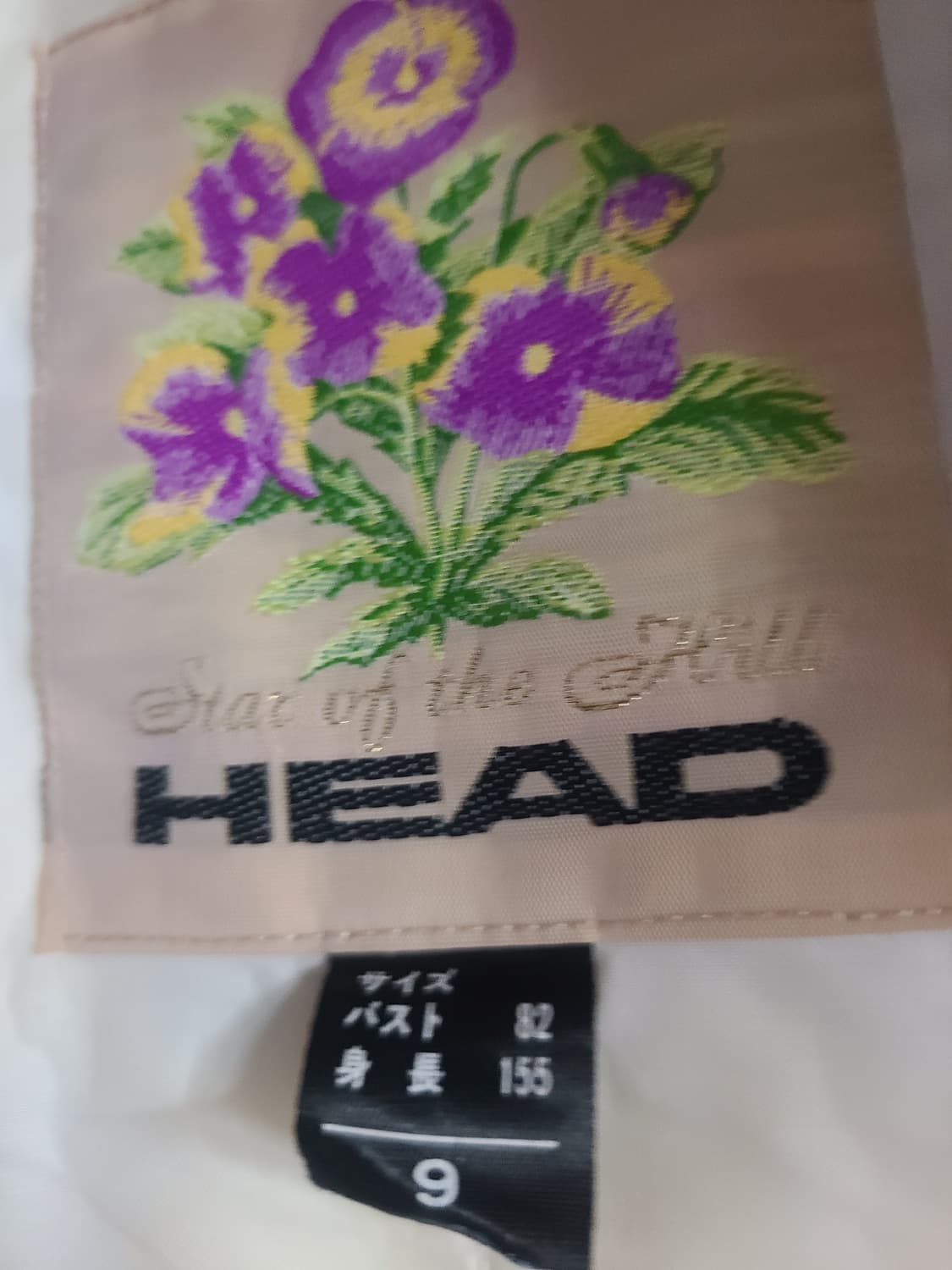 90s 일본판 HEAD 플라워 패딩 상품이미지3