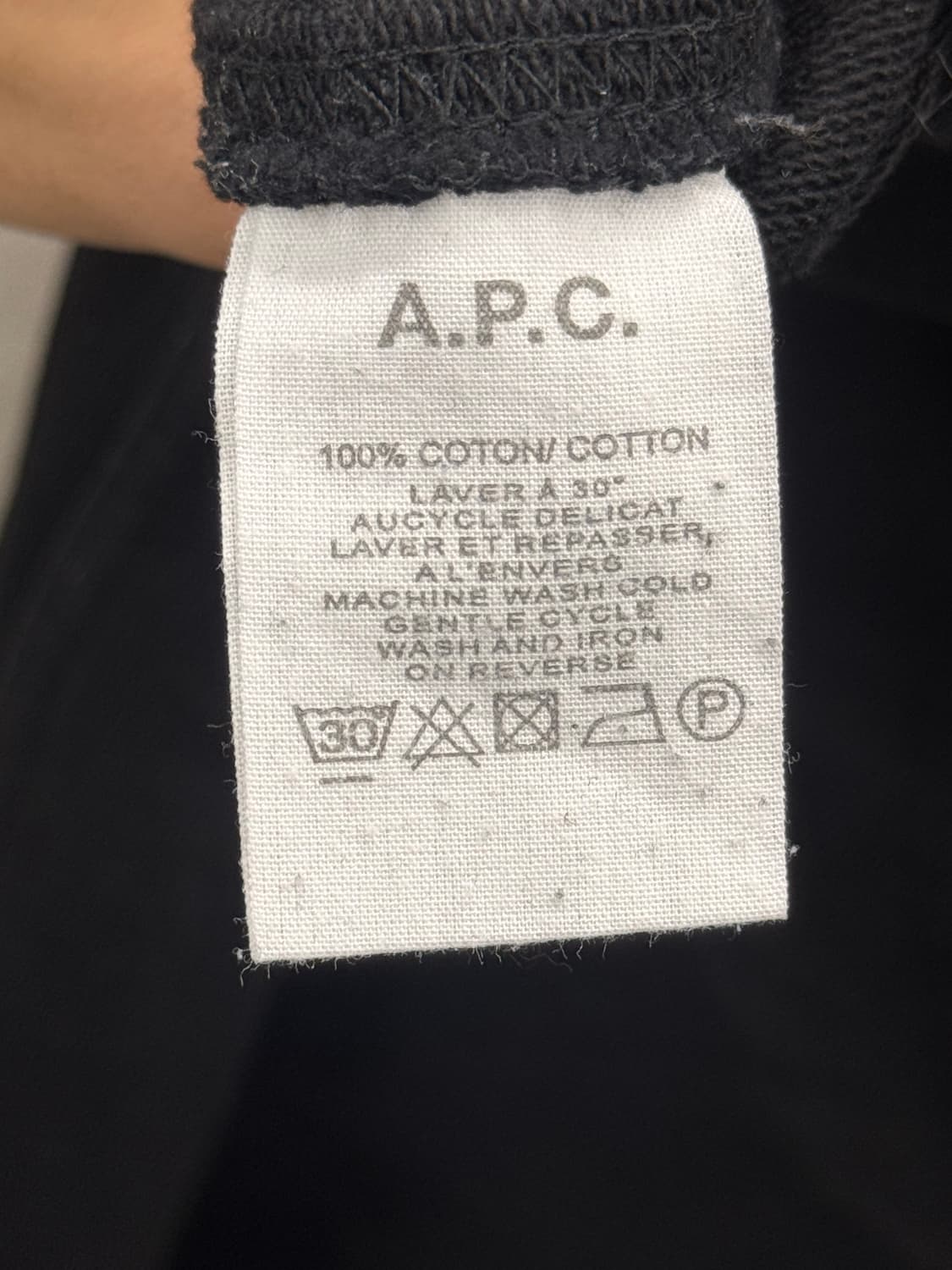A.P.C 블랙 포켓 팬츠 M 상품이미지5