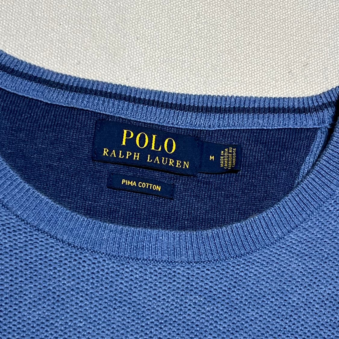 M 폴로랄프로렌 피마코튼 라운드넥 니트  상품이미지4