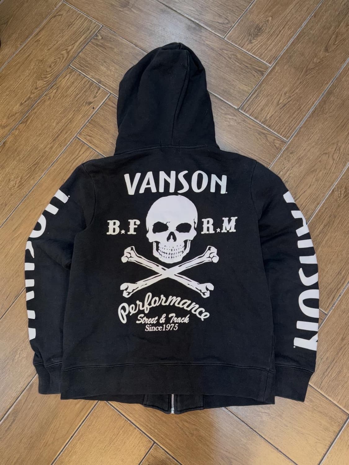 Vanson Skull Printing Hood Zip-Up 상품이미지9