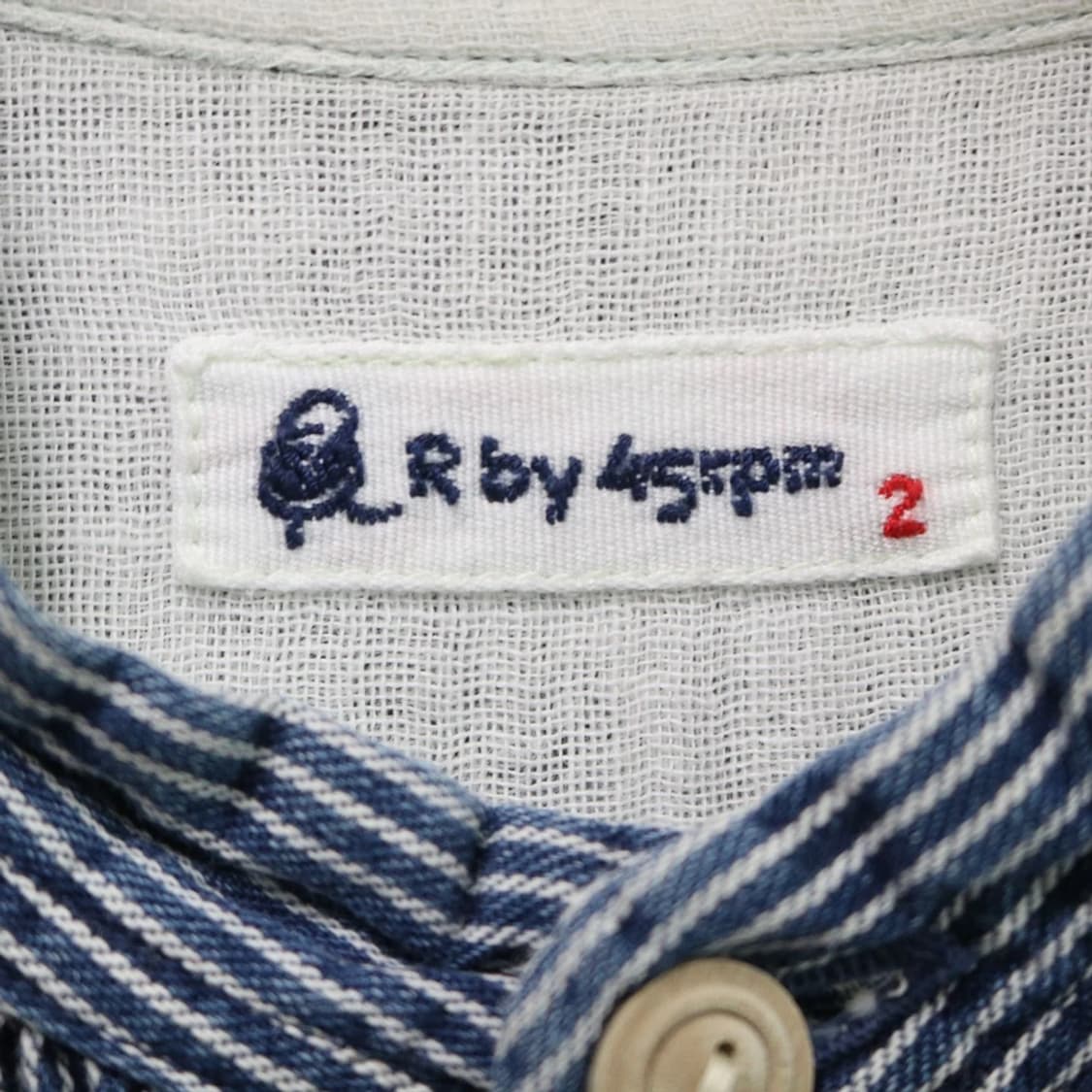 R BY 45RPM 스트라이프 데님 셔츠 61978 상품이미지6