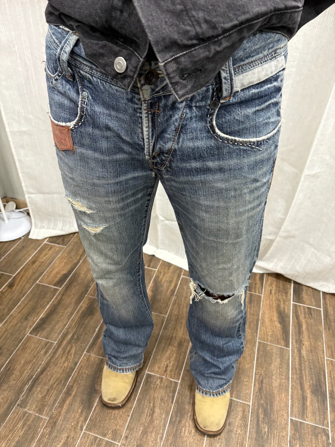 리바이스 copper 빈티지 워싱 웨스턴 부츠컷 데님 팬츠 상품이미지3
