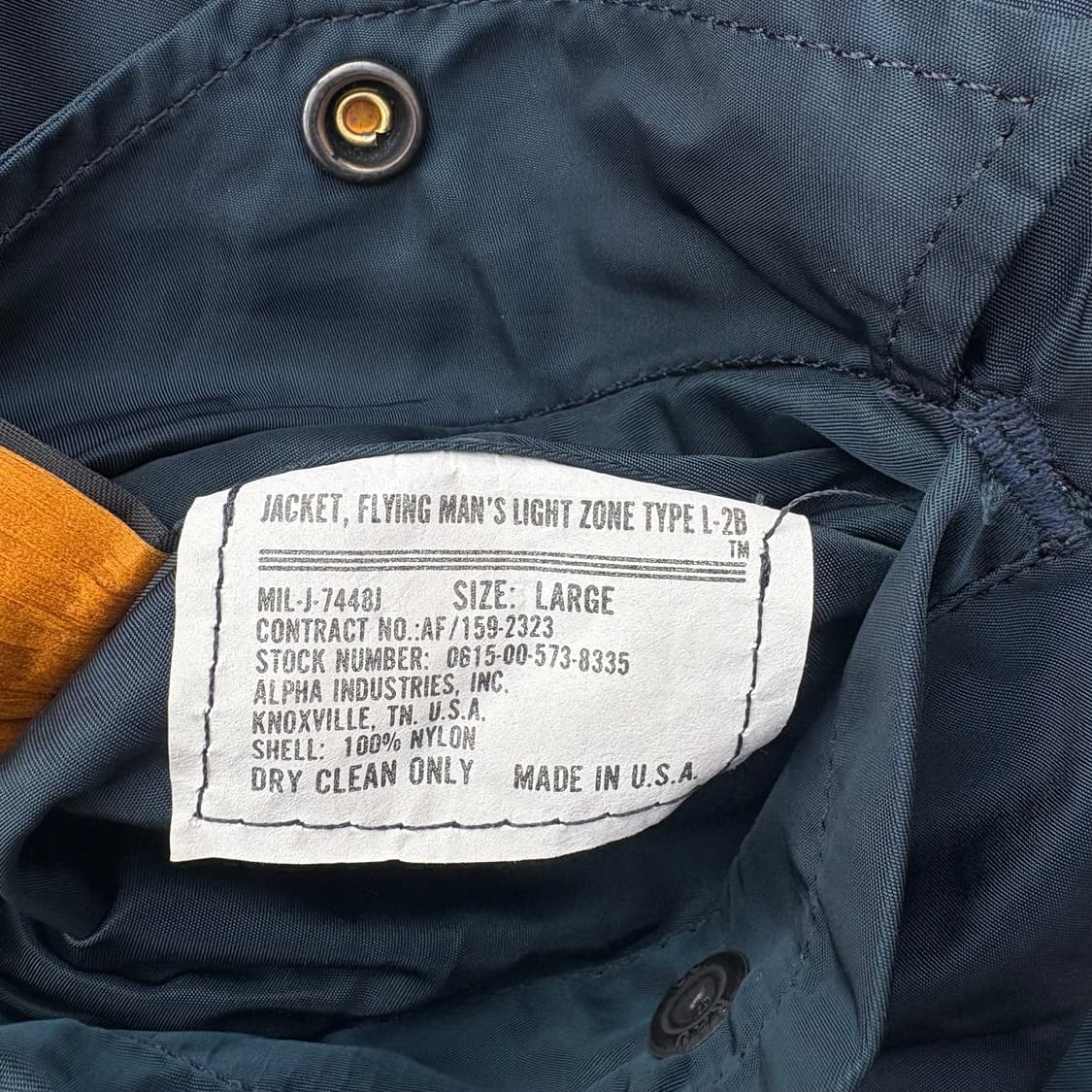 80~90s USA 알파 인더스트리 L-2B 자켓 상품이미지10