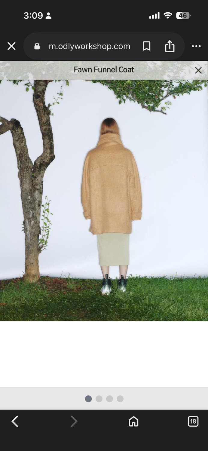 odlywork shop fawn funnel coat 상품이미지3