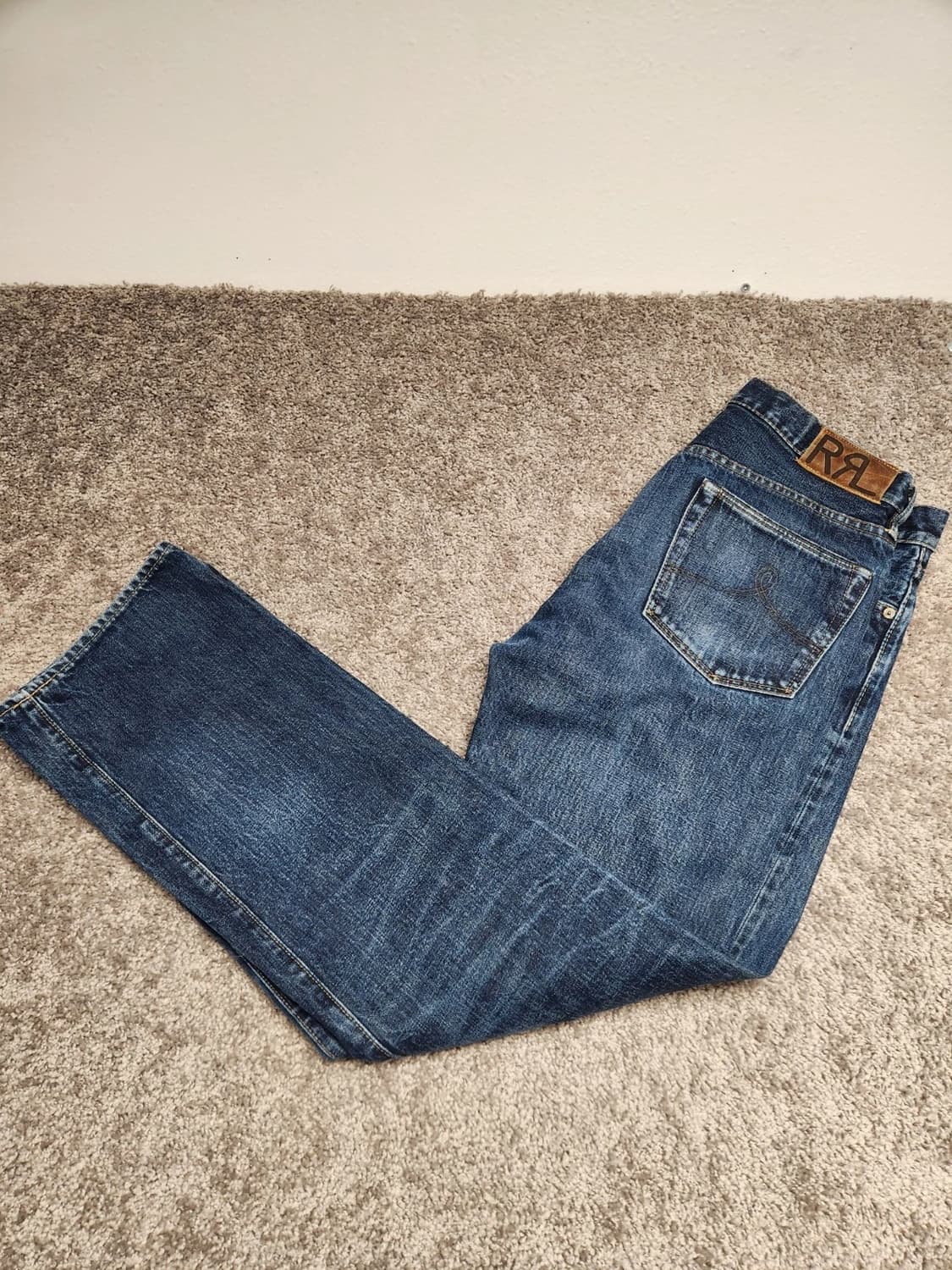 RRL 더블알엘 스트레이트 셀비지 데님 팬츠 상품이미지1