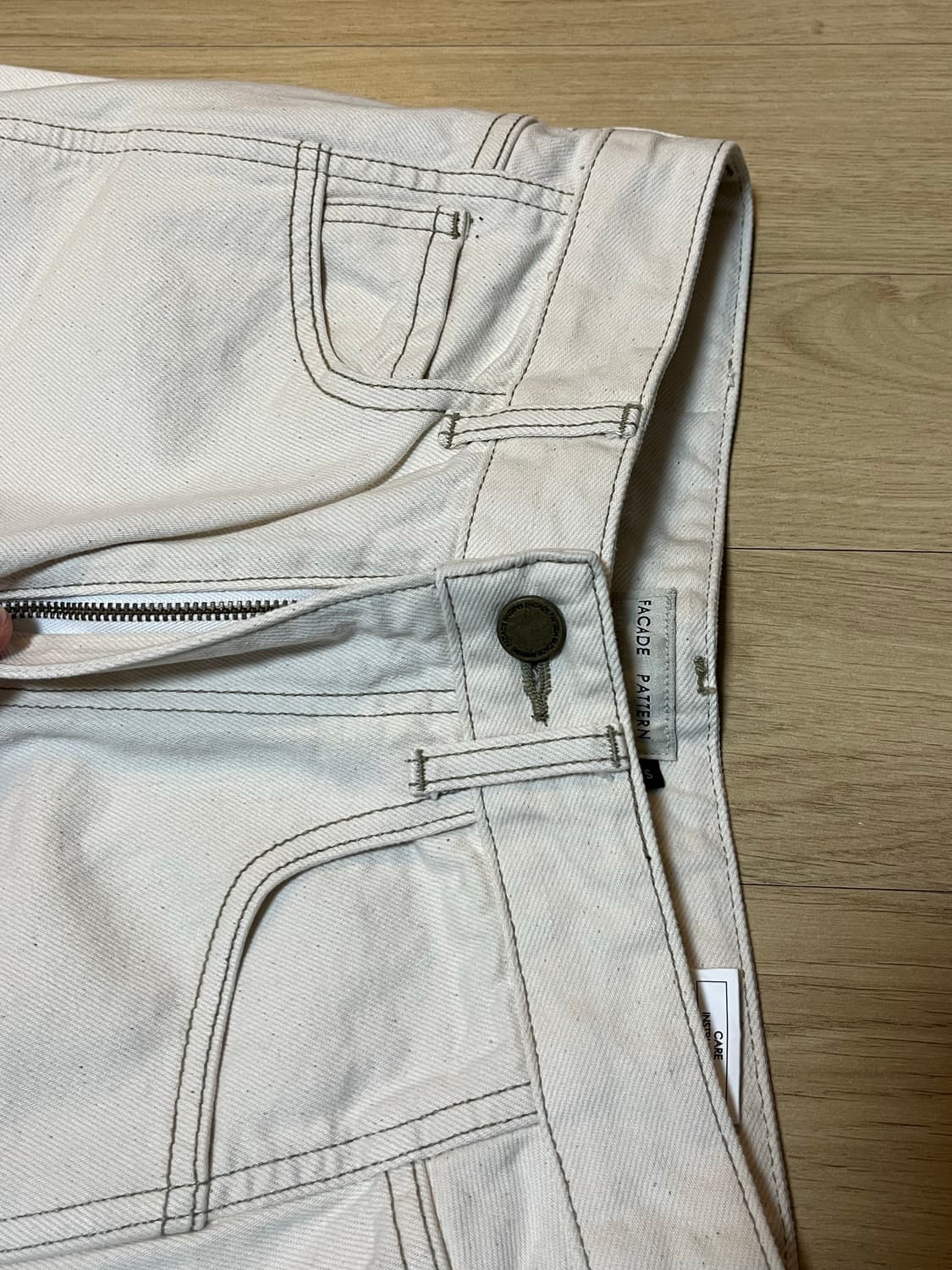 파사드패턴 클래식 데님 에크루 상품이미지3