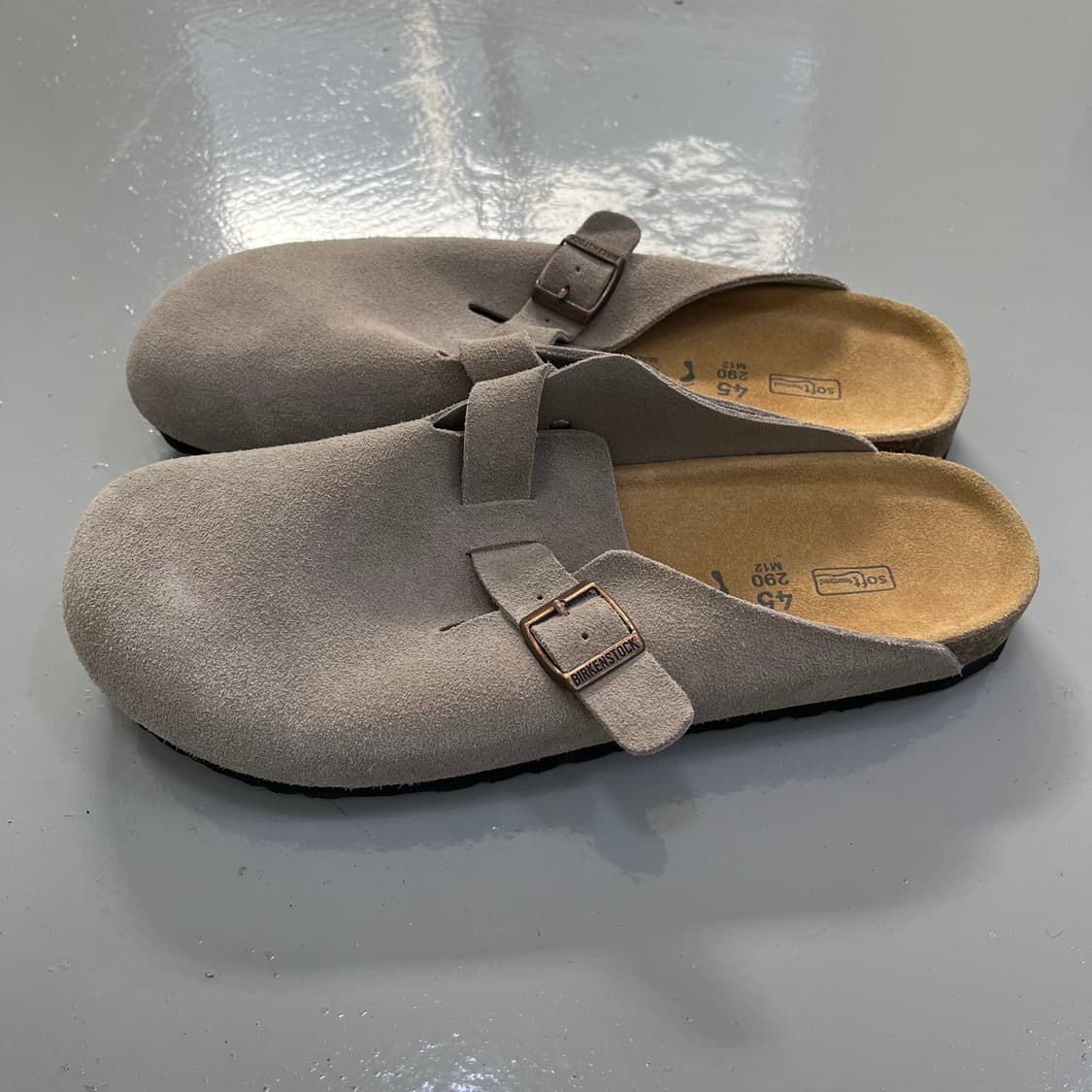 290 버켄스탁 보스턴 스웨이드 슬리퍼 0305M 상품이미지4