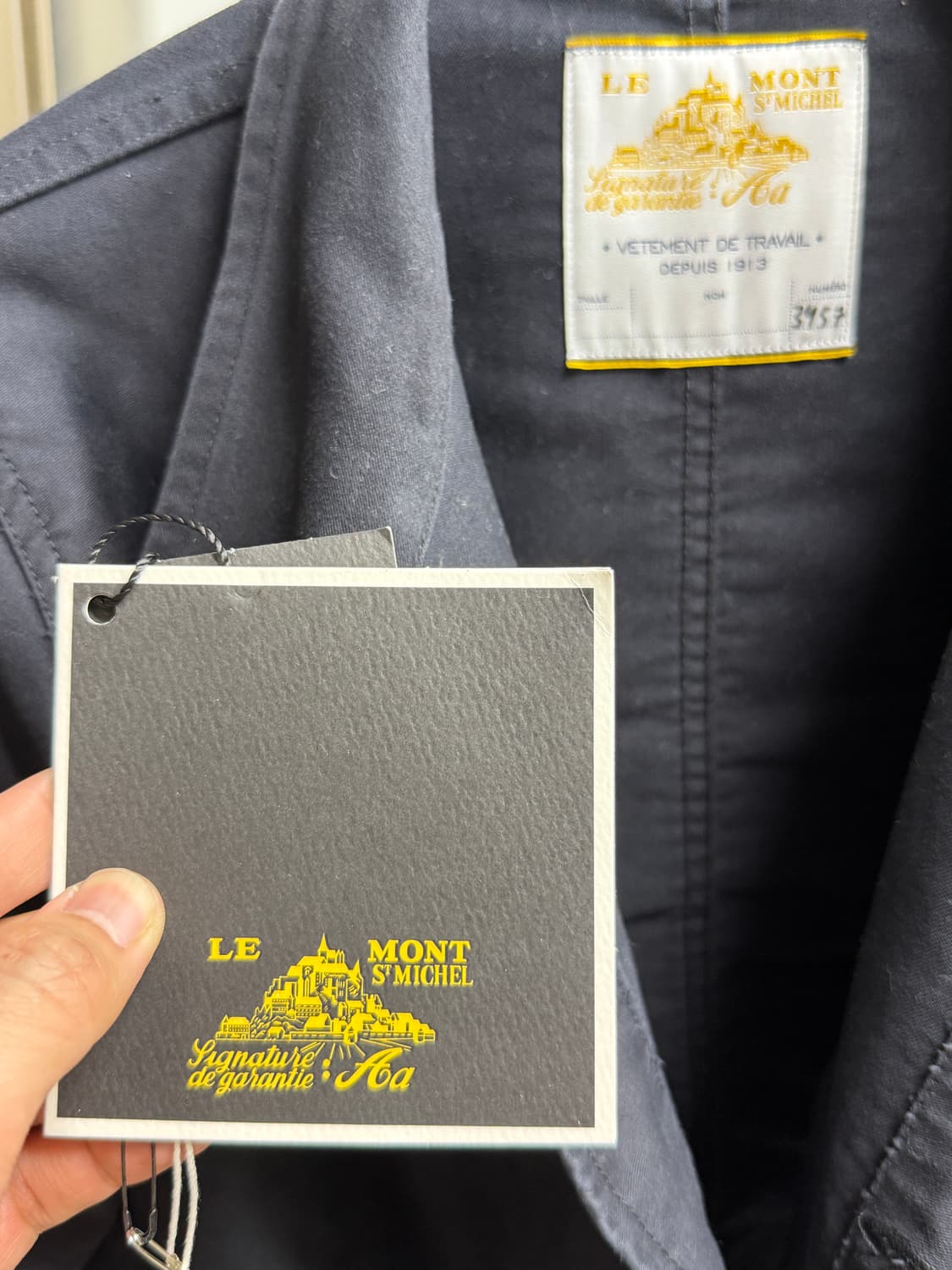 르몽생미셸 프렌치 워크자켓 블랙 50사이즈(105) 상품이미지5