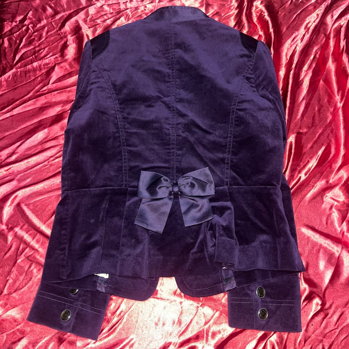 퍼플 리본 블레이져 갸루 고딕 고스 상품이미지1