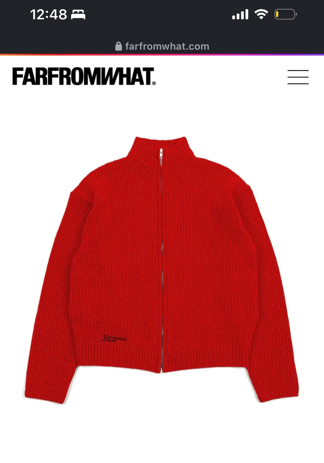 파프롬왓 레드집업 상품이미지1