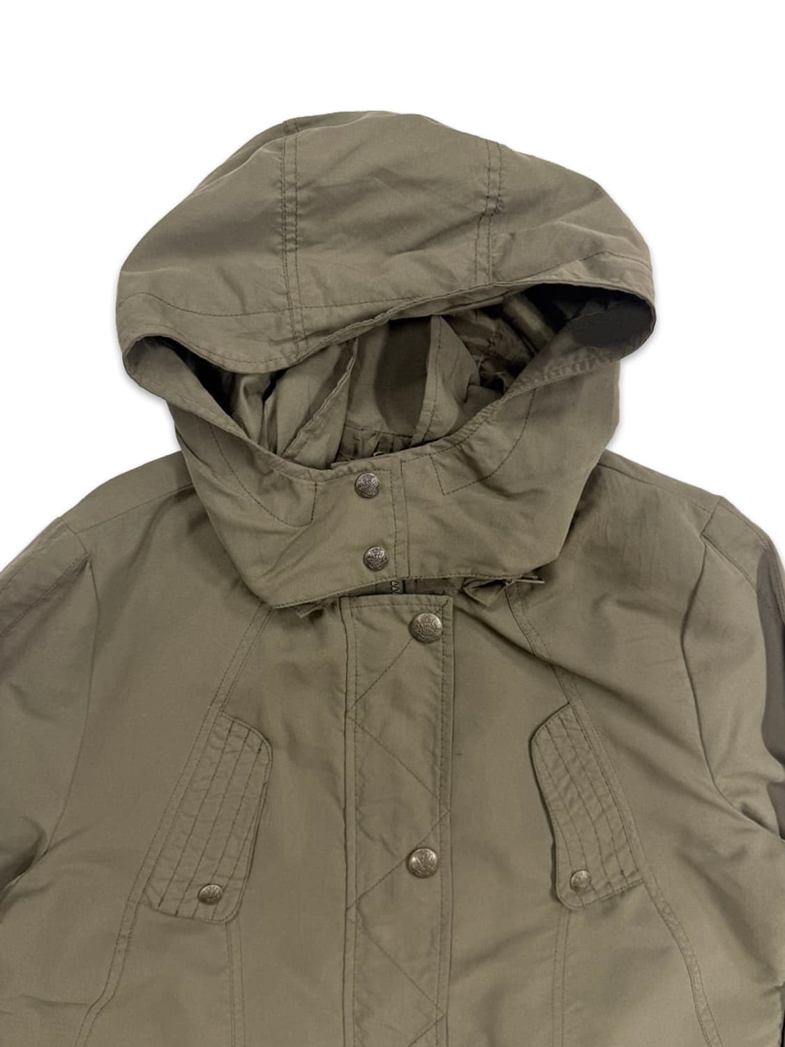 빈티지 spinkle 카키 집업 후드 야상 상품이미지3