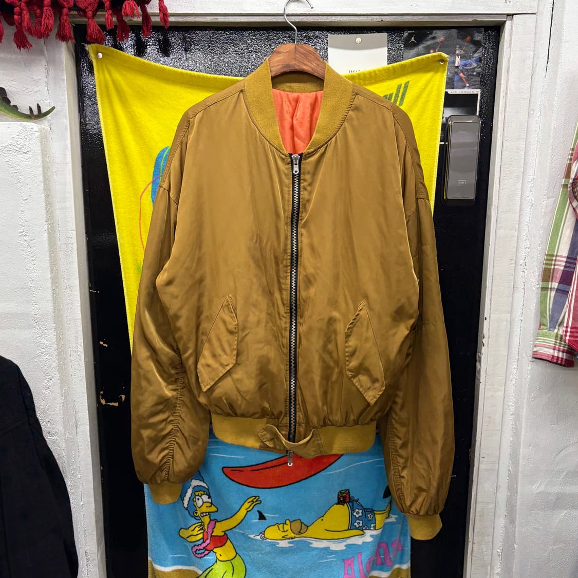 (XL) 빈티지 MA-1 스타일 플라이트 봄버 자켓 상품이미지1