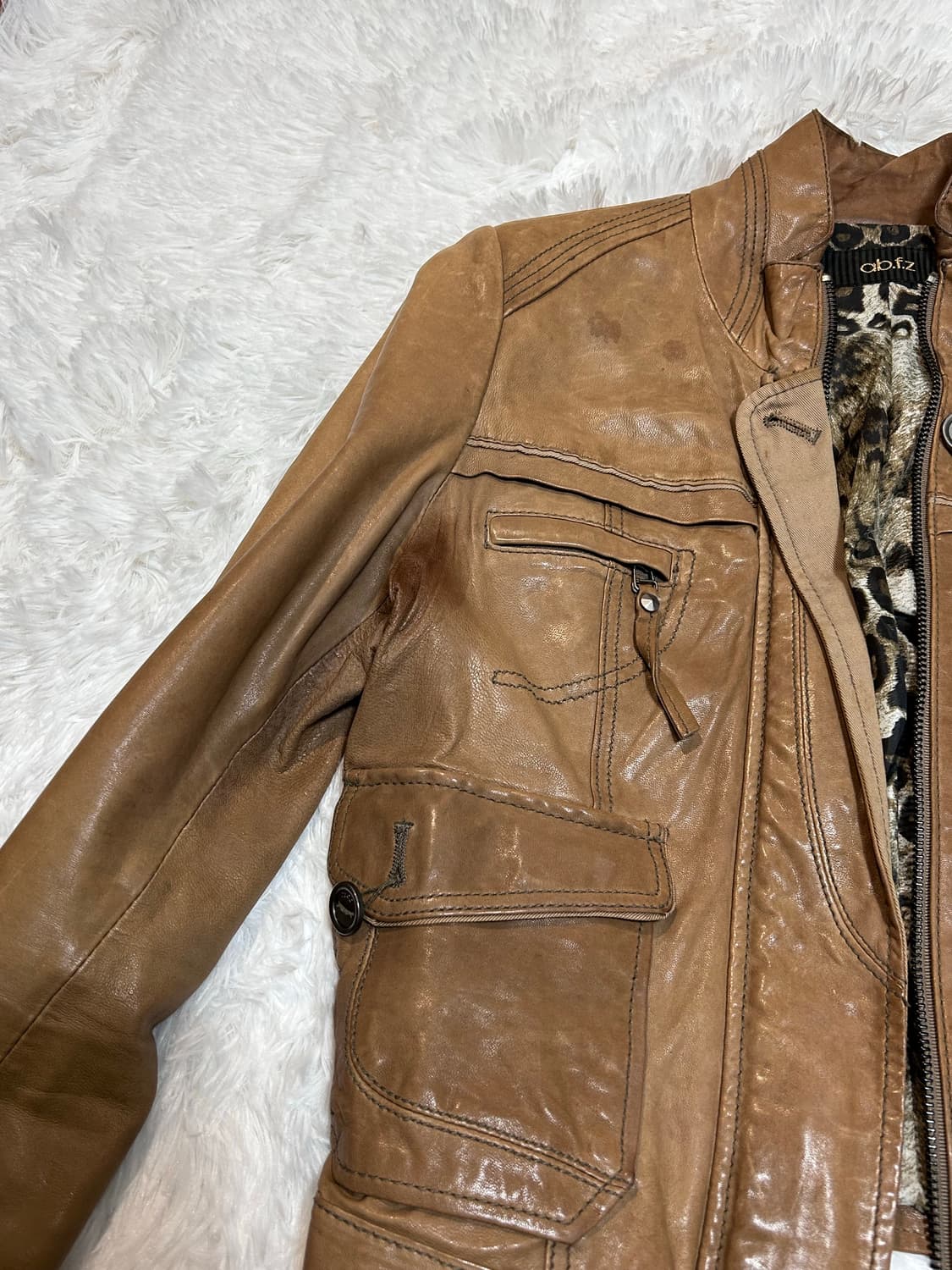 lambskin sand rider jacket 상품이미지2
