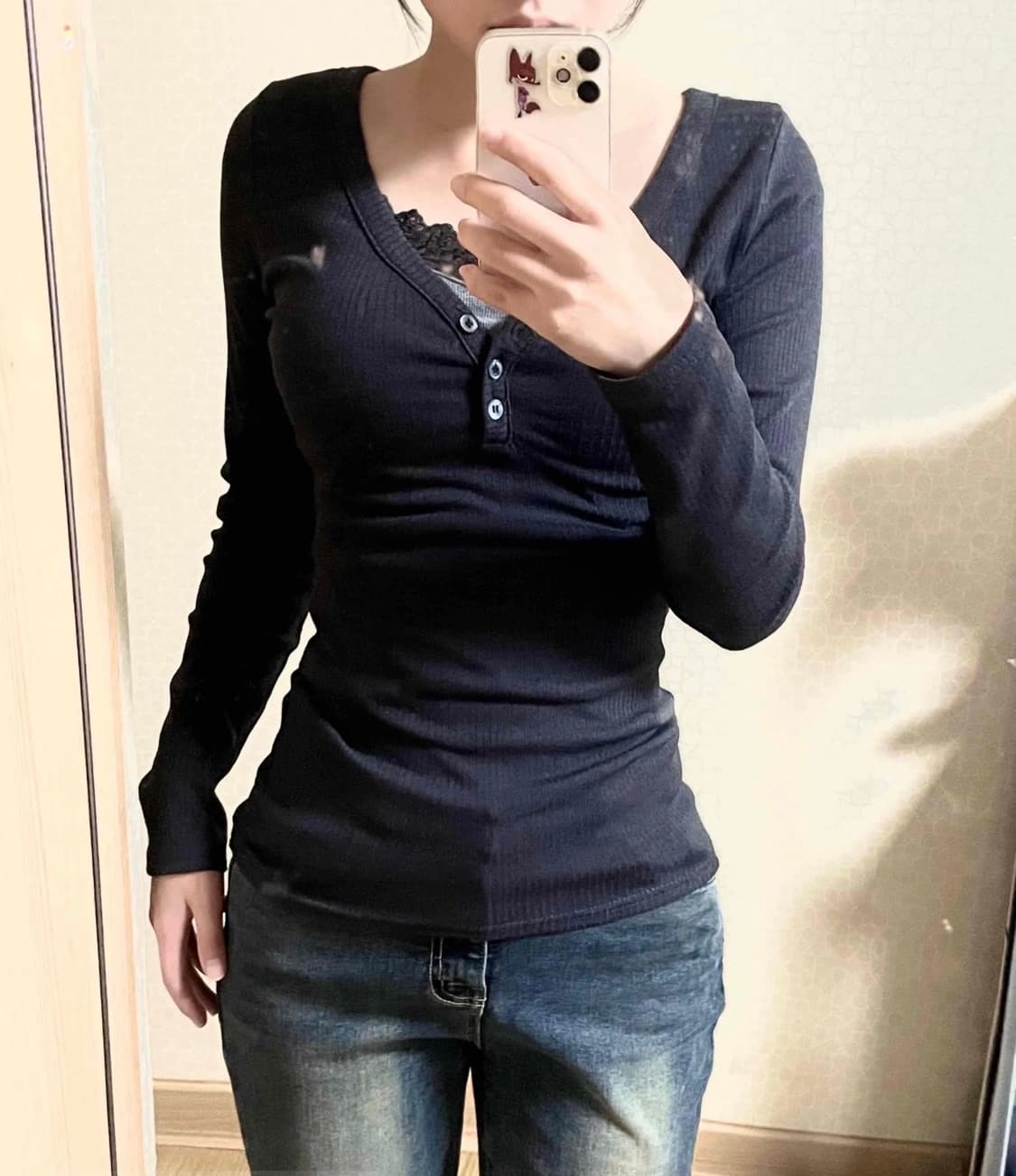 공겜여주 일본 빈티지 롱슬리브티 상품이미지1